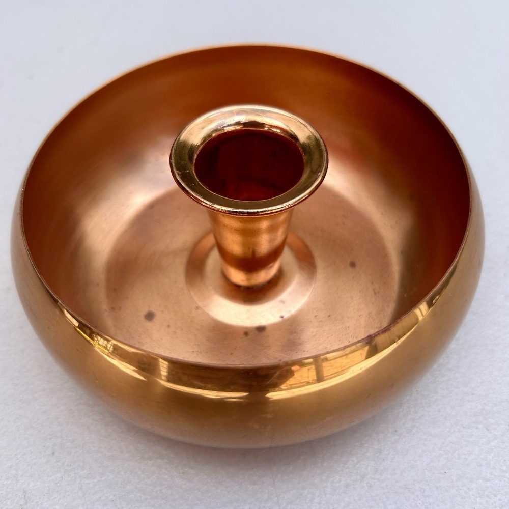 Coppercraft Guild Candle Holder Approx 4.5" Vintage 1960-70s Copper Candlestick